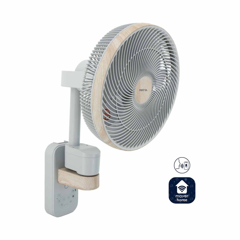 MISTRAL 12 In Dc Wall Fan With Wifi & Remote Control MWF1212DRW-G-image 3