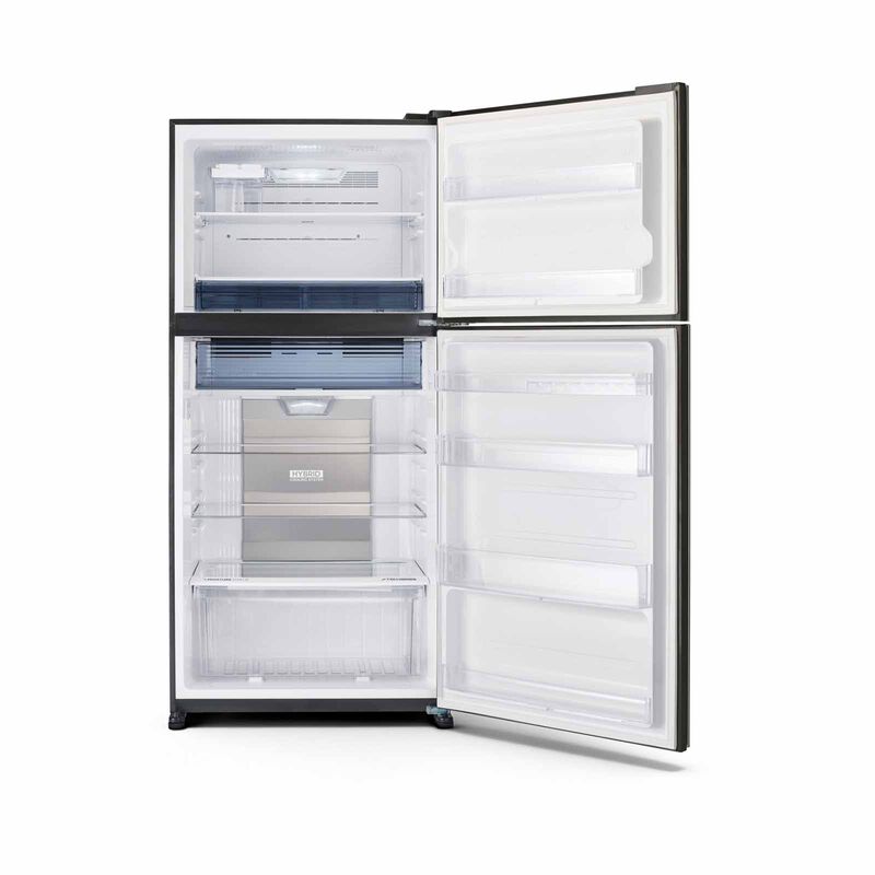 SHARP 2 Door Top Mount Fridge - Matte Brown (607l) SJ-PG60A-BR-image 3