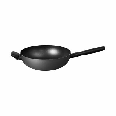 MEYER M Bauhaus Ih 28cm/11" Open Stirfry W/hh - Grey 15213