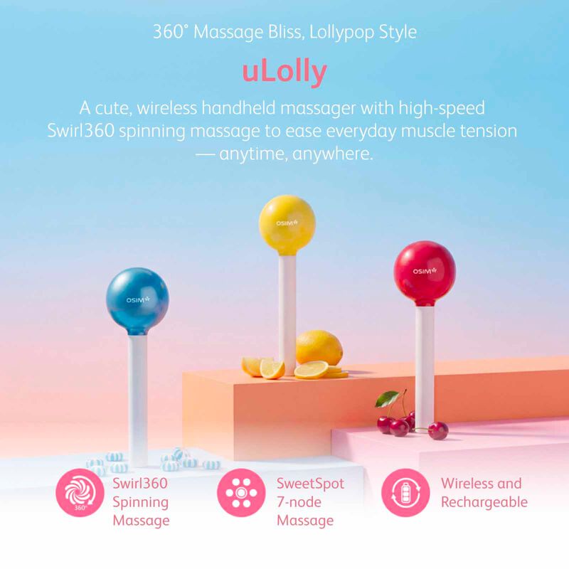 OSIM Ulolly Handheld Massager - Lemon OS-2264-YW-image 4