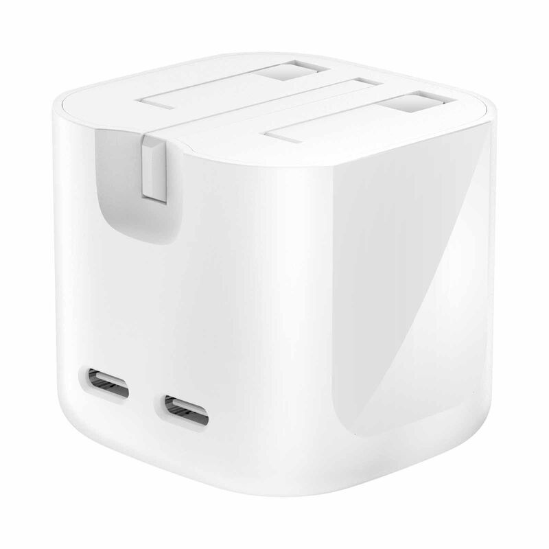 BELKIN Zero Stand By 67w Dual Usb-c Wall Charger WCH020MYWH-image 3