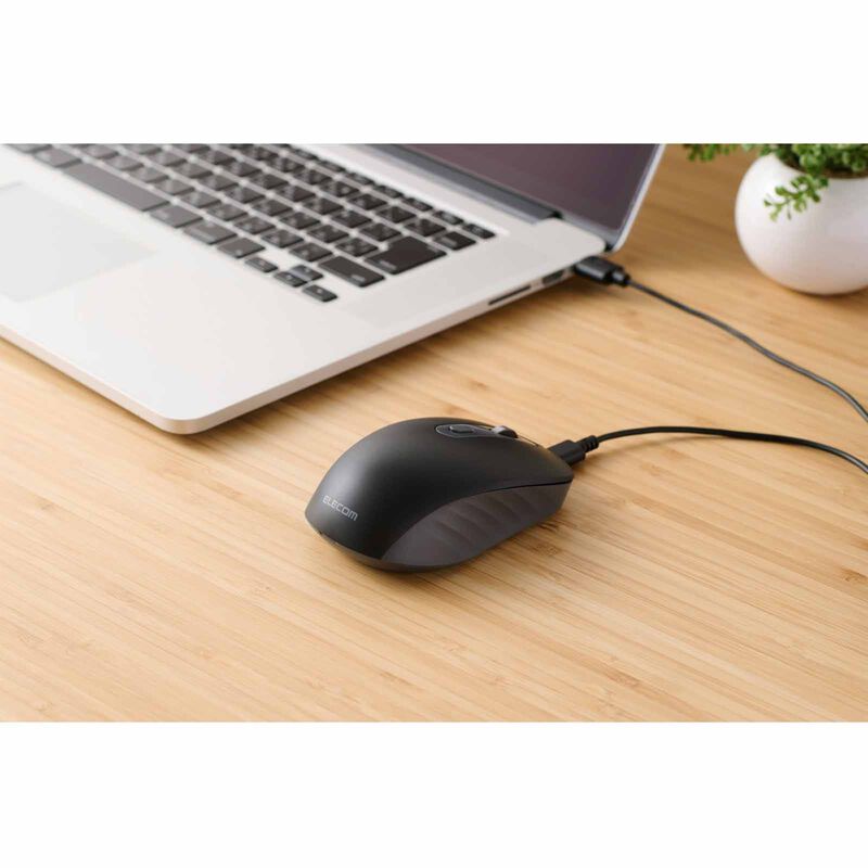 ELECOM 6 Btn Dual Mode Bt & Wless Rechargable Silent Mouse - Black M-MY35MBSBK-G-image 6
