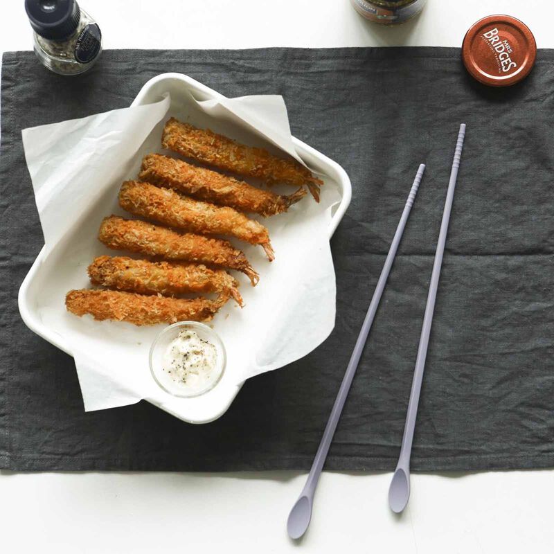 DAILYLIKE Bonbon Silicone Cookware Chopsticks Violet-image 8