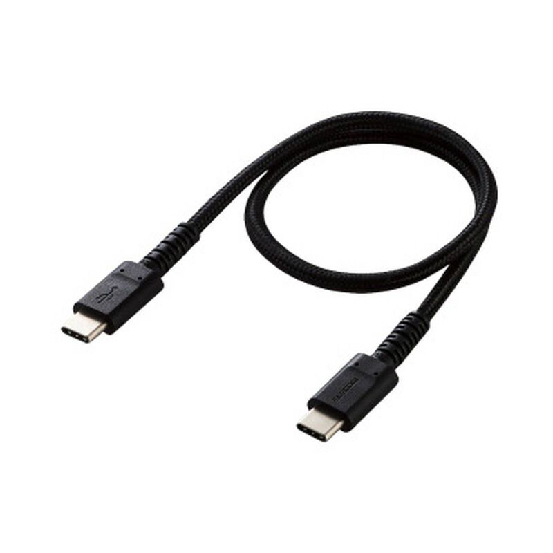 ELECOM Type C-c Cable, Pd 60 W 0.3m Black MPA-CCS03PNBK-image 2
