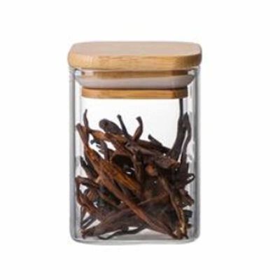 ELEMENTAL High Boroslicate Glass Storage Jar With Acacia Lid (850ml) 19ZM-N4