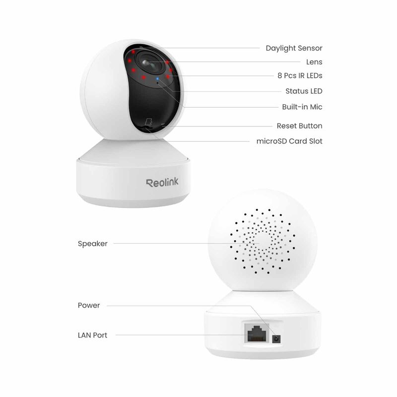 REOLINK E1 Zoom 8mp Super Hd Smart Wifi Ptz Camera WCEZ8MP05PTAFW-image 4