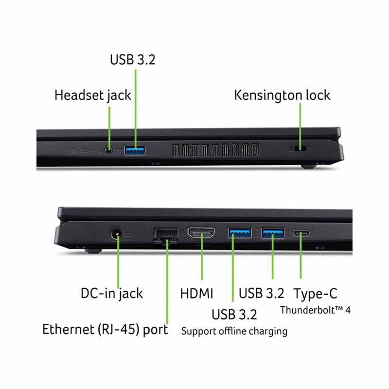 ACER 15.6in Intel Core I7-13620h 16gb 512gb Ssd Rtx4050 Win 11 Home ASPIRE 3D 15 A3D15-71GM-76NZ (BLACK)-image 7