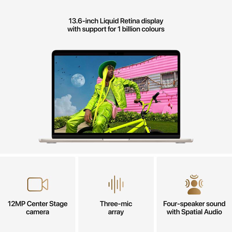 APPLE 13-inch Macbook Air: M5 Chip With 10-core Cpu And 8-core Gpu, 16gb, 512gb Ssd - Starlight MDHA4ZP/A-image 7