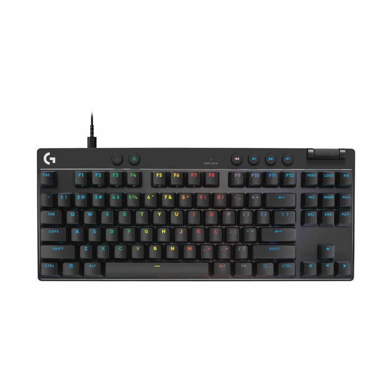 LOGITECH G Pro X Tkl Rapid Keyboard Analog Switches - Black 920-013234-image 1