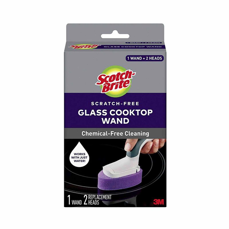 3M SCOTCHB Glass Cooktop Cleaner Wand 1wand With 2 Heads 950-CT-W-image 5