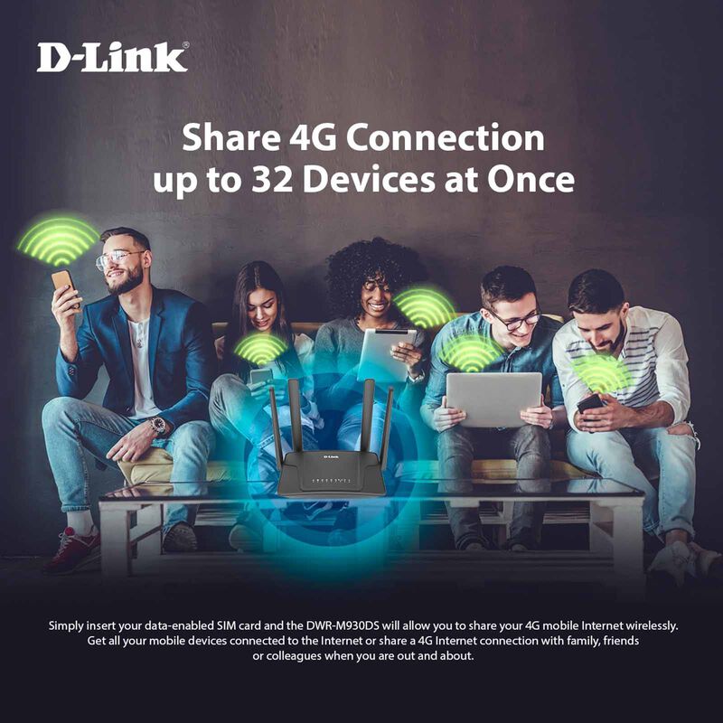 DLINK Dual Sim N300 4g Lte Router DWR-M930DS-image 6