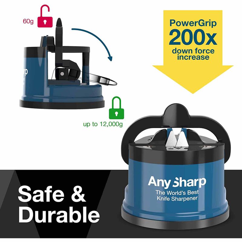 ANYSHARP Knife Sharpener With Powergrip Blue ANYSHARP-image 3