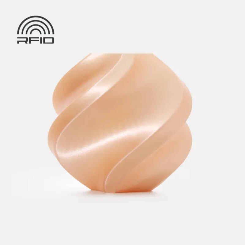 BAMBU LAB Pla Silk+ - Champagne - With Bambu Reusable Spool BAM-A06-Y0-1.75-1000-SPL-image null