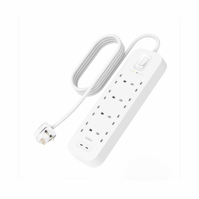 BELKIN 8 Outlets Surge Protector W 2 X Usb-c Port SRB004AF2M-REV-image 3