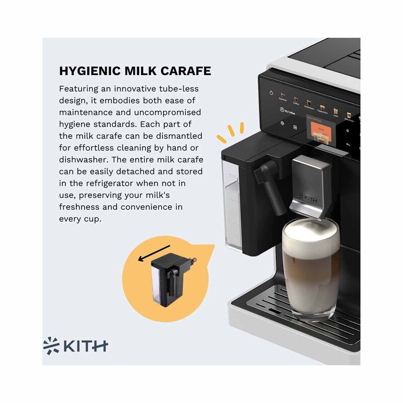 KITH Mia Fully Auto Coffee Machine With Milk Carafe (white) FCM-TM-WH-image 4