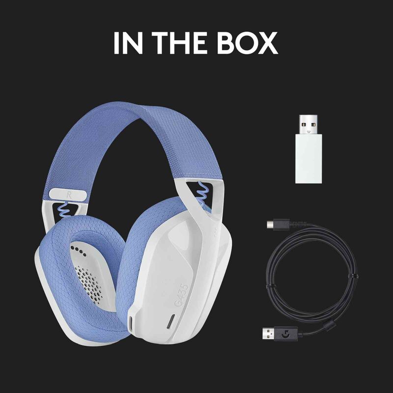 LOGITECH G435 Wireless Gaming Headset White 981-001075-image 18