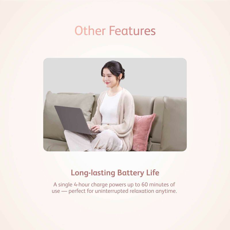 OSIM Ucozy Cushion (pink & Cream) Multi-functional Massage Cushion (bundle Of 2) OS-2252P + OS-2252B-image 2