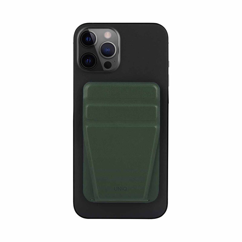 UNIQ Lyft Magnetic Snap-on Stand And Card Holder - Pine Green (green) UNIQ-MGSNAPONCH-LYFTGRN-image 2