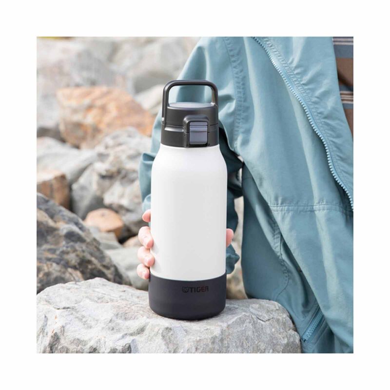 TIGER 0.8lt Push-botton Lid Stainless Steel Bottle (eaglet White) MTA-B080 (WK)-image 6