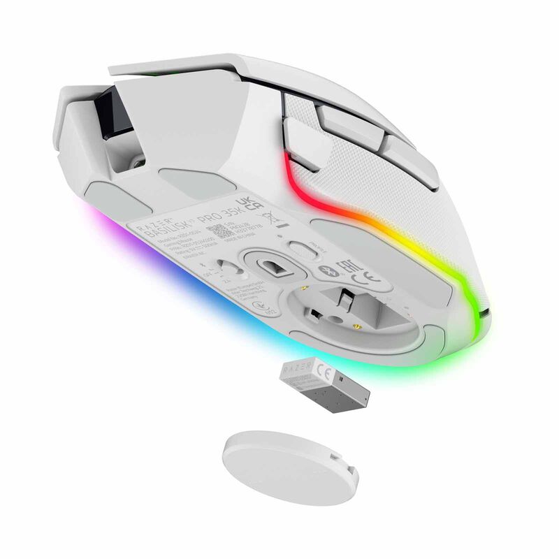 RAZER Basilisk V3 Pro 35k - Ergonomic Wireless Gaming Mouse - White Edition RZ01-05240200-R3A1-image 5