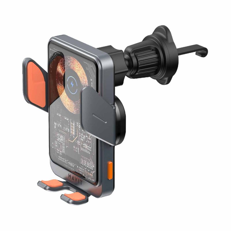 HAVIT 15w Fod Sensor Quick Charge 2 In 1 Wireless Charger Holder HVWLC-W3033-image 2