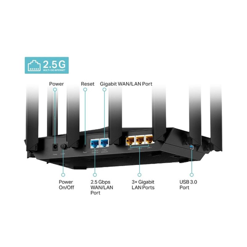 TP LINK Ax6000 Wi-fi 6 Router TPL-ARCHER-AX80-image 3