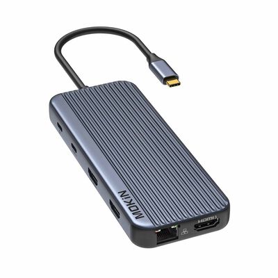 MOKIN 12 In 1 Usb-c Hub 3*hdmi 4k@60hz +1*usb-c 3.1 10gbps+1*usb A 3.1 10gbps+2*usb-a 2.0+1*sd/micro Sd Uh MK-MOUC3707