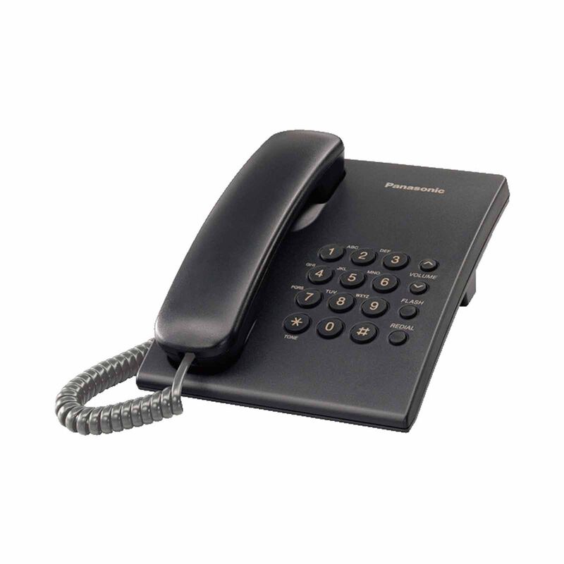 PANASONIC Corded Desk Phone Integrated Phone System(black) KX-TS500MXB-image 2
