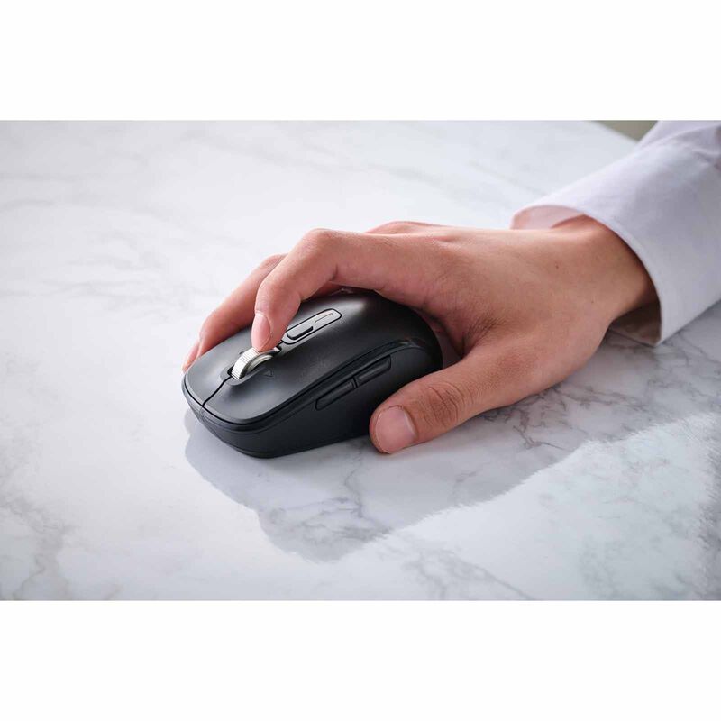 ELECOM Dual Mode Wireless Blueled Silent Mouse 8 Buttons Black M-MY50MBSBK-G-image 2