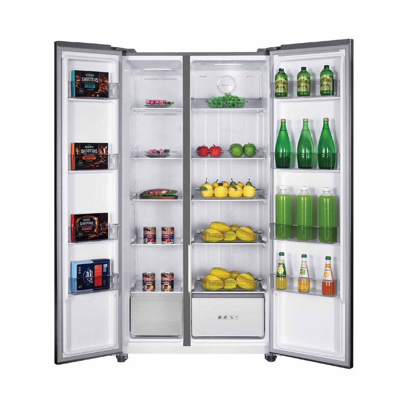 EUROPACE Side By Side Fridge (595l) - Matt Grey ER5631ESBSGY-image 3