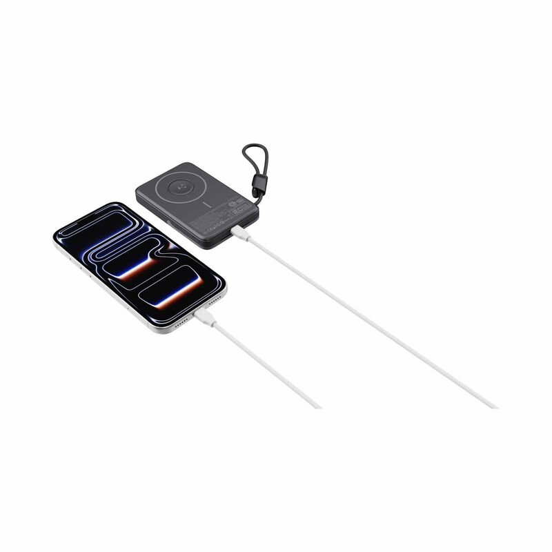 MAZER Maglink 10,000mah Magnetic 15w/apple Watch Charging/usb-c Pd27w Cable Power Bank - Black M-MAGLINK19-BK-image 10