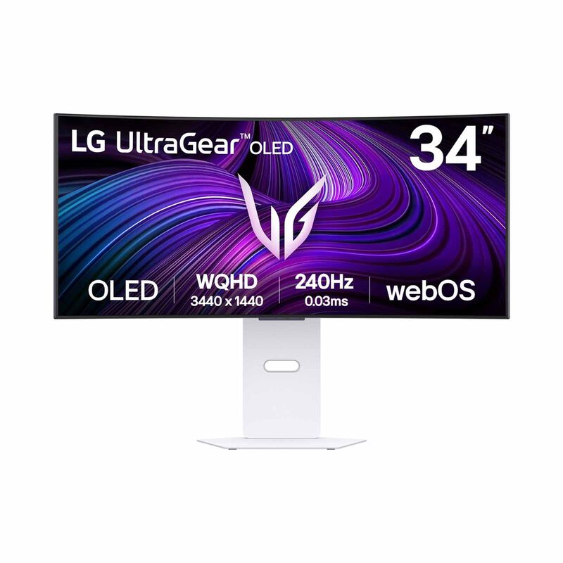 LG 34in Uwqhd Oled 240hz 0.03ms Smart Gaming Monitor 34GX90SA-W-image 1