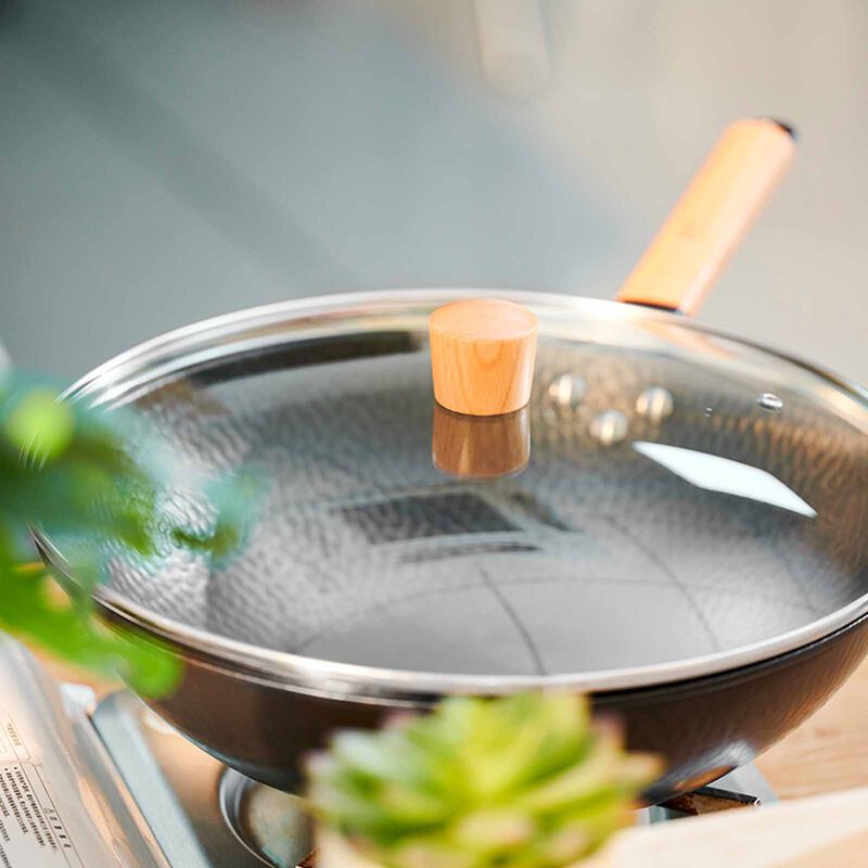 KANDA Nitrided Wok 32cm NITRIDED WOK 32CM-image 8
