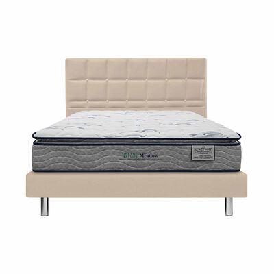 KINGKOIL Single Size Mattress W/bedframe And Headboard GREEN NATURE MEADOW