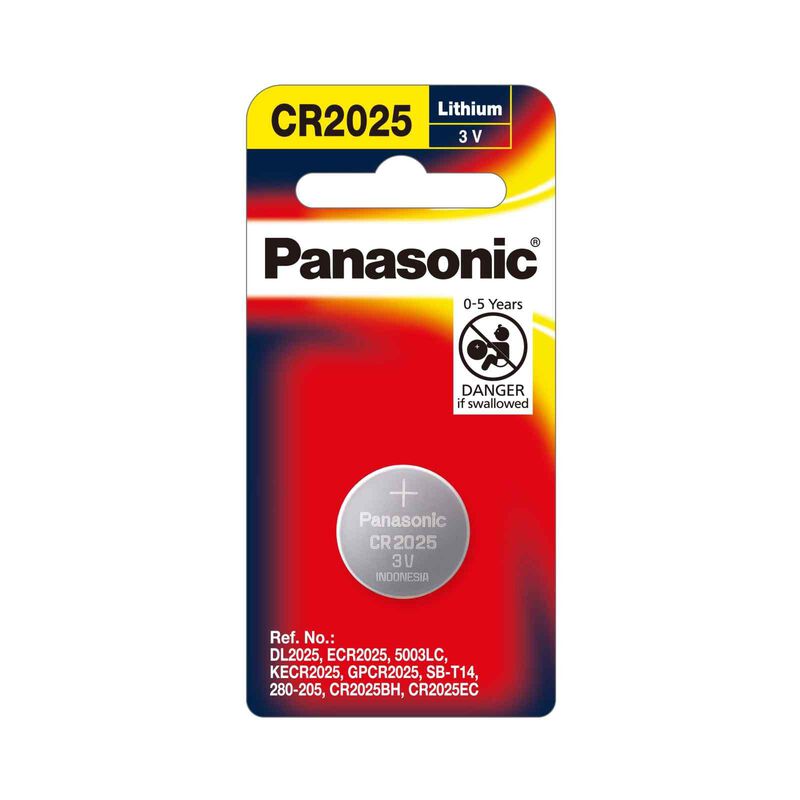 PANASONIC Lithium Coin Cr-2025pt/1b CR-2025PT/1B-image null