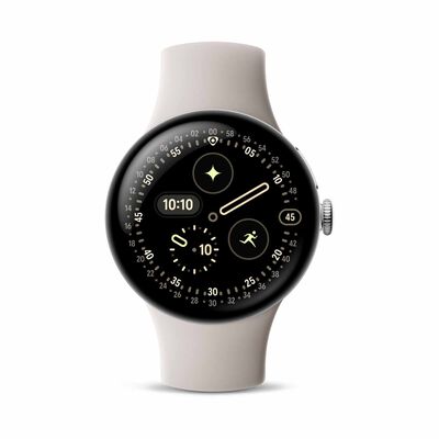GOOGLE Pixel Watch 4 41mm Wifi Polished Silver Aluminum Case/porcelain Active Band GA10830-US