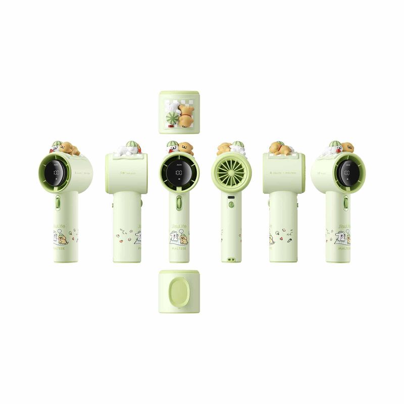 JISULIFE Handheld Fan Pro1(5000mah)-green-maltese Edition PRO1-GREEN-MALTESE-image 3