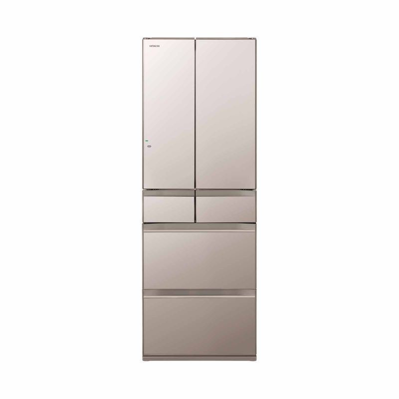 HITACHI 6 Door Fridge (533l) Crystal Champagne R-HW540WS-XN-image 1