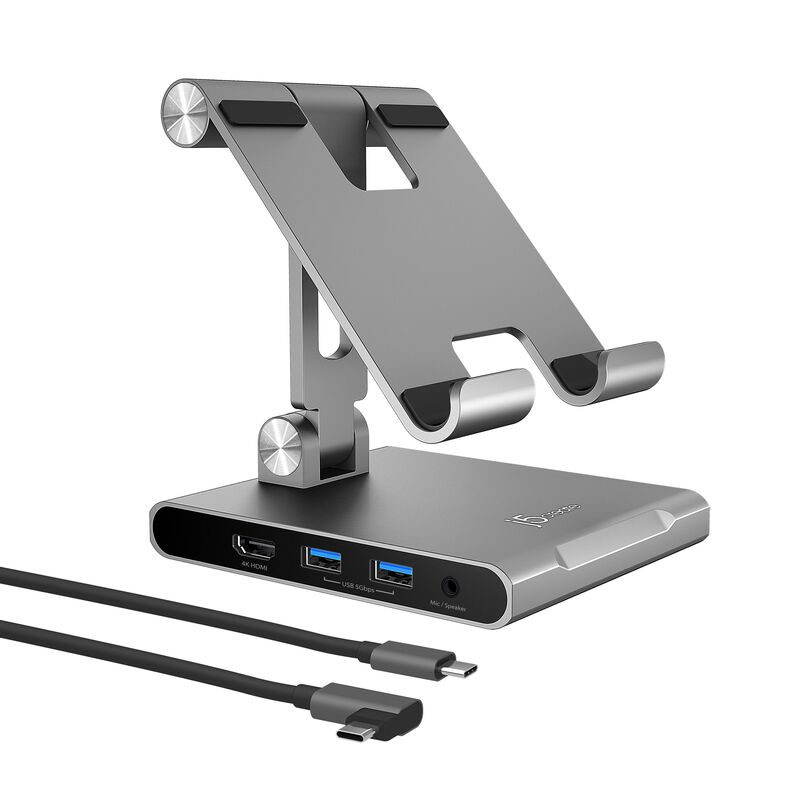 J5CREATE Multi-angle Stand With Docking Station For Ipad Pro JTS224-image 2