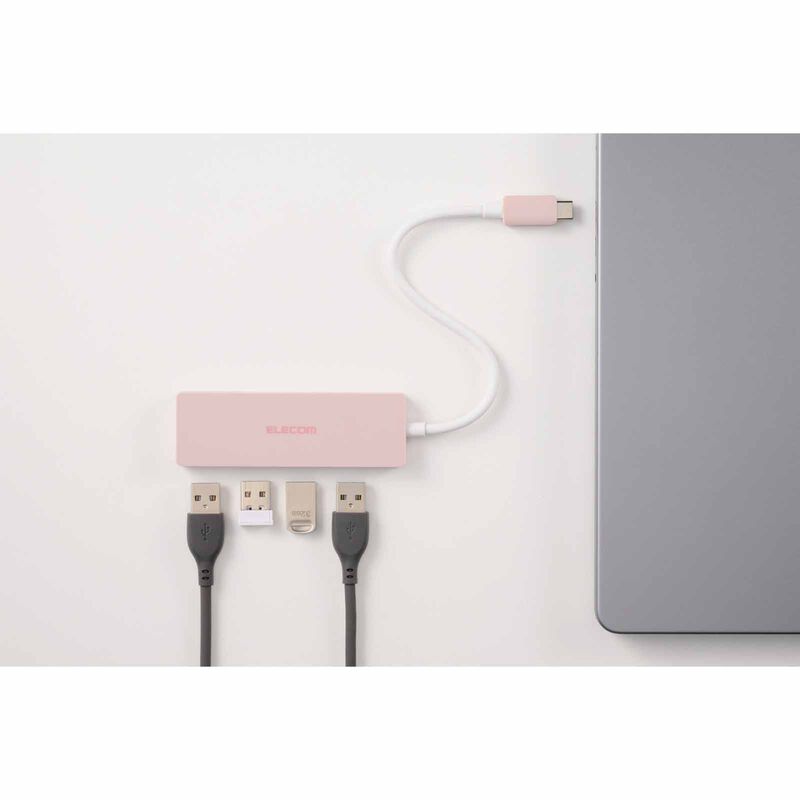 ELECOM Usb C 4 Ports Usb 5gbos(usb3.2 Gen1) Pn U3HC-H040PN-image 3