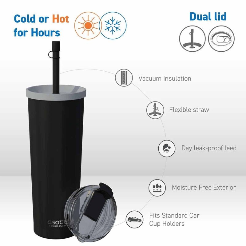 ASOBU Ocean Tumbler Black 800ml AICT27BK-image 4