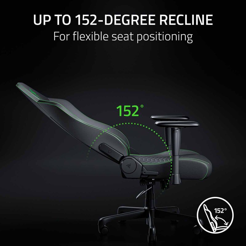 RAZER Iskur V2 X Newgen - Ergonomic Gaming Chair W Breathable Comfort - Black/green RZ38-05310700-R3CA-image 2