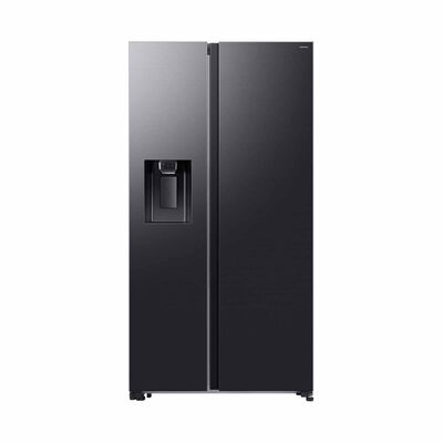 SAMSUNG Side By Side Fridge (635l) - Matt Doi Metal (non-plumbing) RS70F65K3FSS
