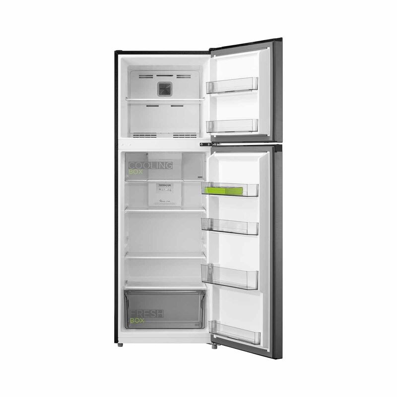 MIDEA 2 Door Fridge-top Mount Freezer (268l) - Tmf Crystal Silver MDRT385MTC50-SG-image 3