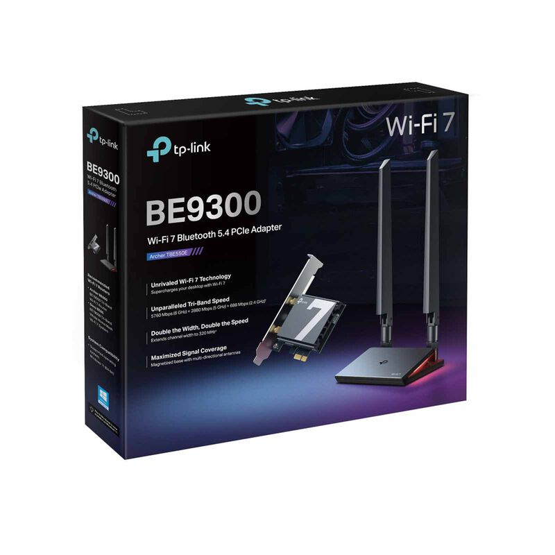 TP LINK Be9300 Wi-fi 7 Bluetooth 5.4 Pcie Adapter ARCHER TBE550E-image 4