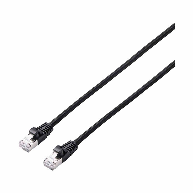 ELECOM Cat 8 Lan Cable Mesh 3m - Black LD-OCM/BK30-image 5