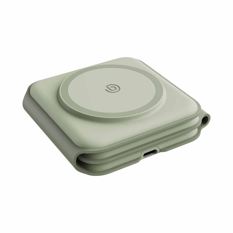 BAZIC Gomag Trio Plus, 3in1 Elevated Foldable Magnetic Wireless Charger 15w Iphone/watch/airpods - Sage GM-TRIOPLUS-SAG-image 1