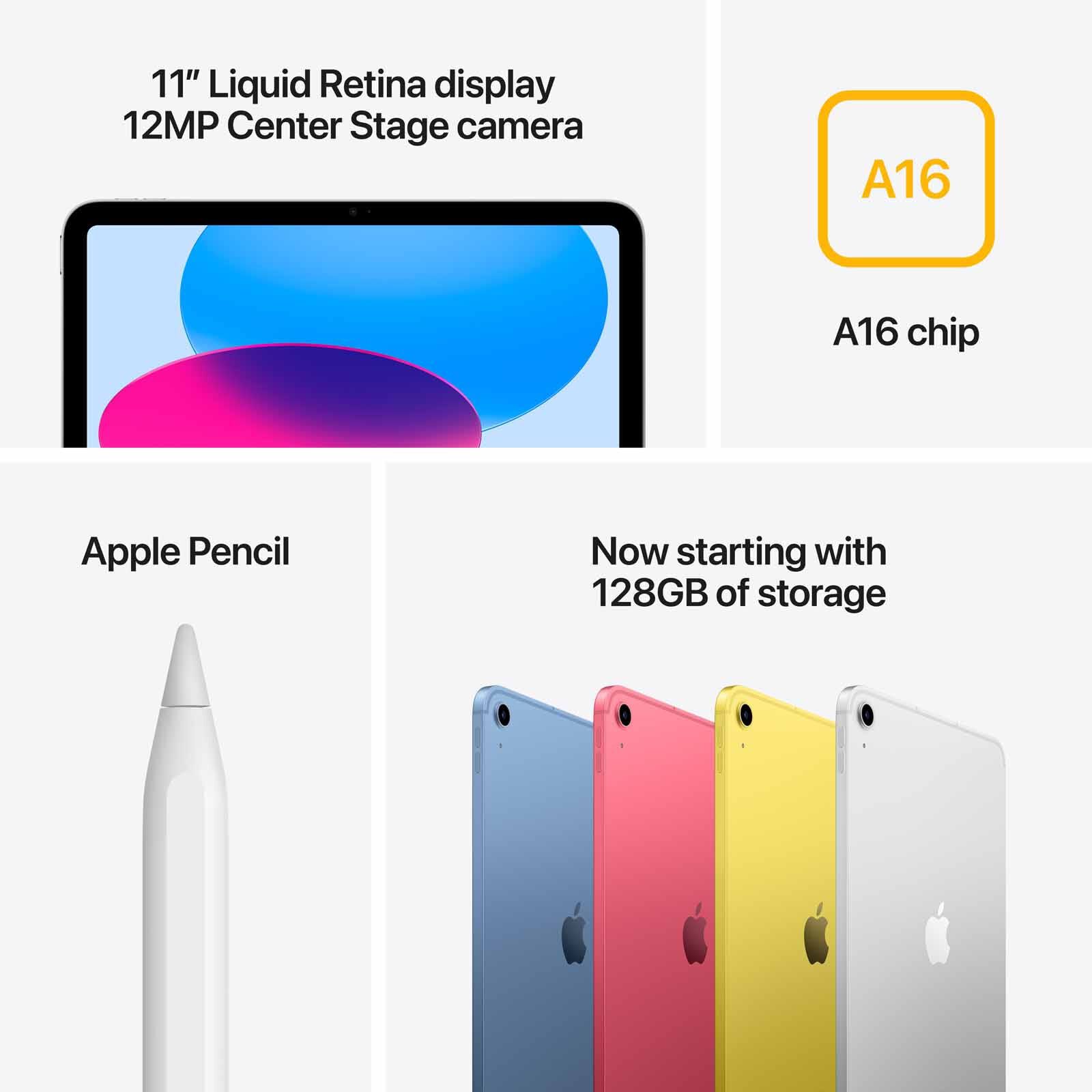 Shop APPLE 11-inch Ipad Wi-fi + Cellular 128gb - Silver MD7F4ZP/A