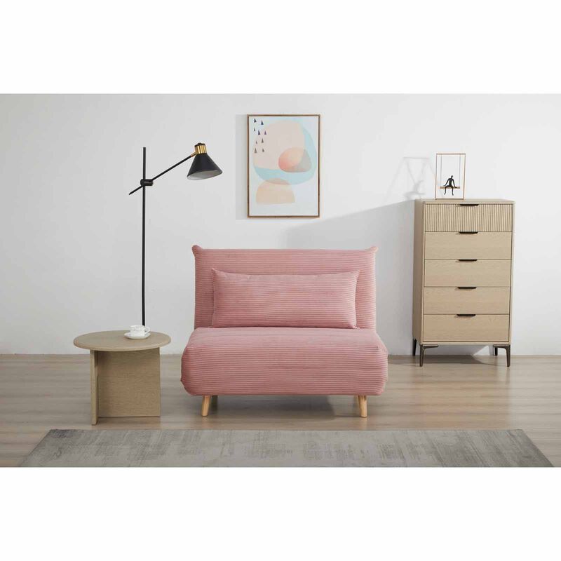 Single Sofa Bed Pink KIENNA-image 2
