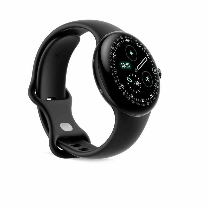 GOOGLE Pixel Watch 4 41mm Wifi Matte Black Aluminum Case/obsidian Active Band GA09958-US-image 4